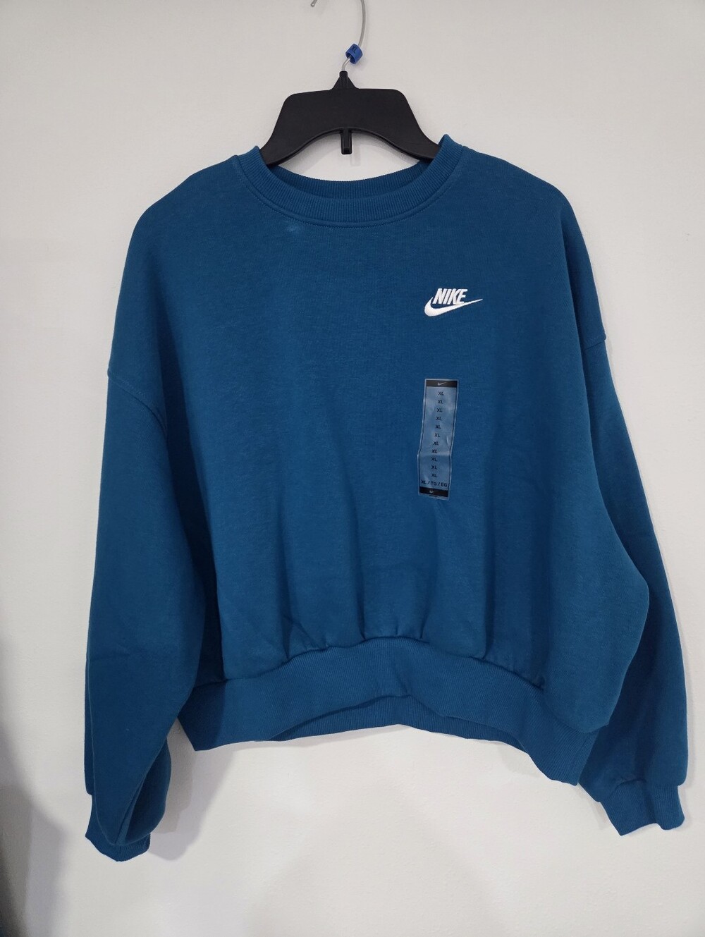 Nike Girls Teal Blue Crewneck Sweatshirt